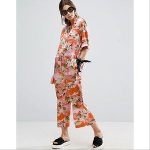 ASOS Oversized Satin Pajama Jumpsuit